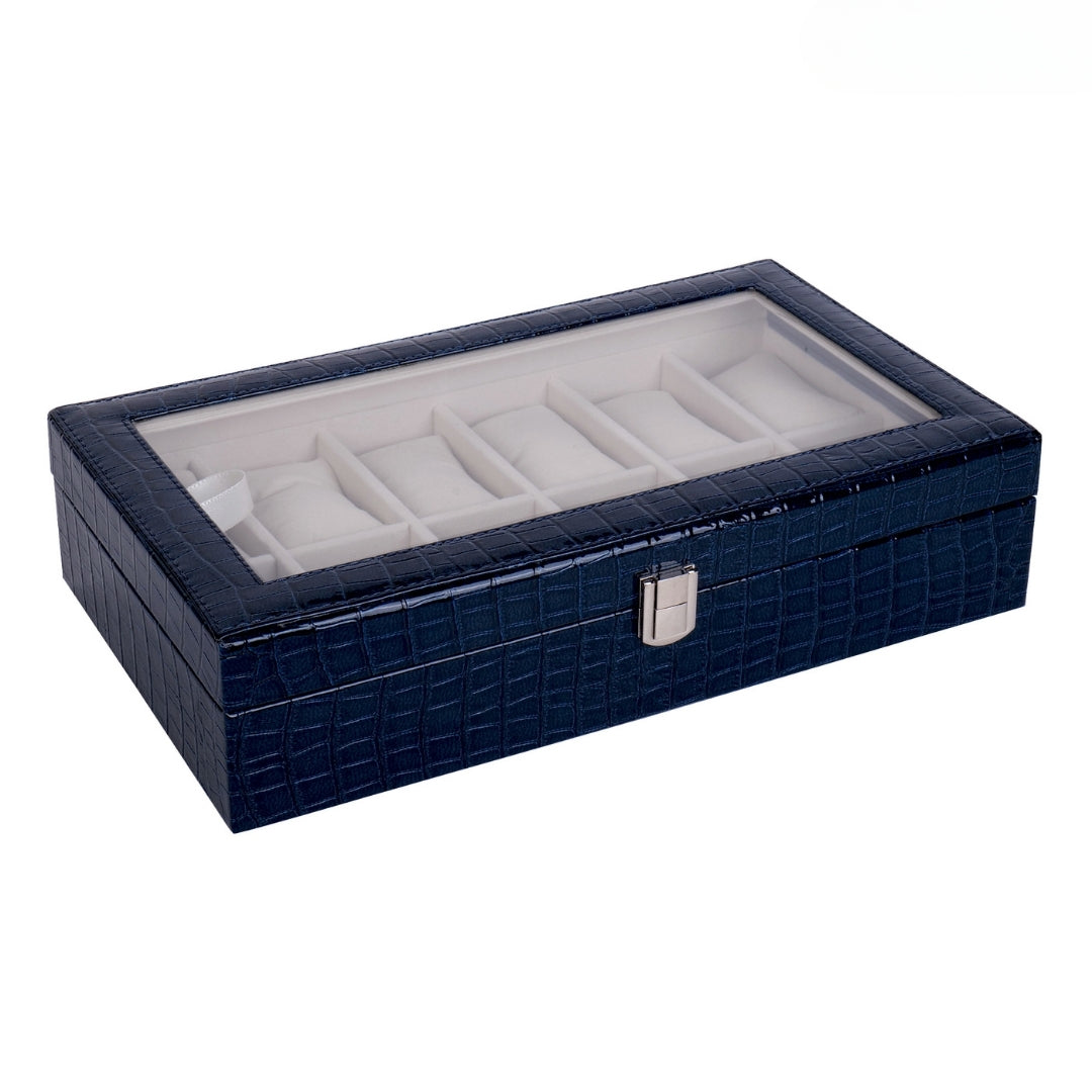 12 Slot Watch Box ( With Glass Top)